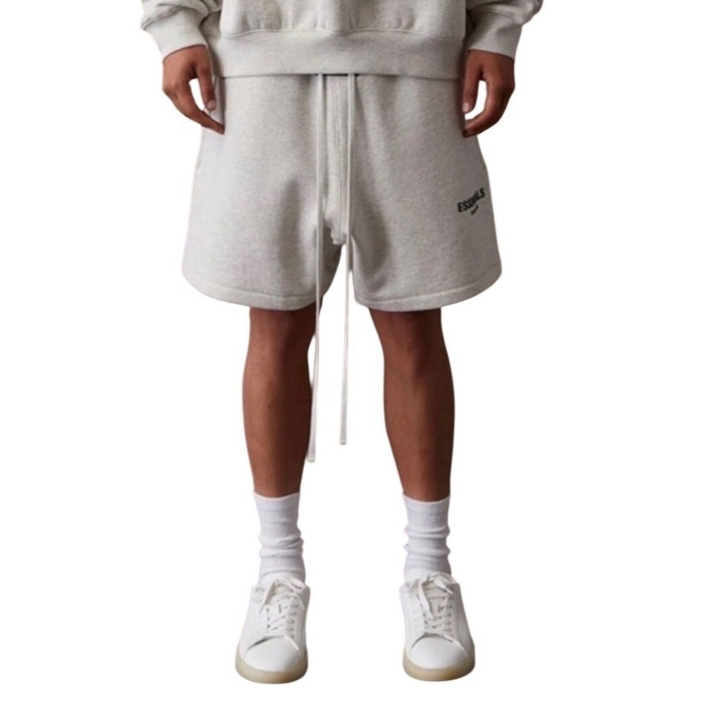 Fear of‎ God Essentials Sweat Shorts Light Oatmeal Mens Large 160BT212012F NEW